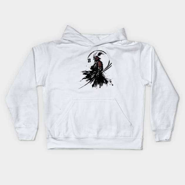 Samurai Warrior Kids Hoodie by T-Shirt Paradise